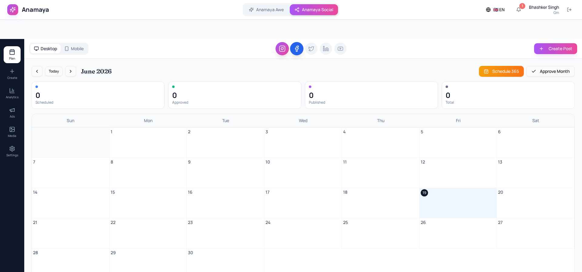 365 Days Schedule